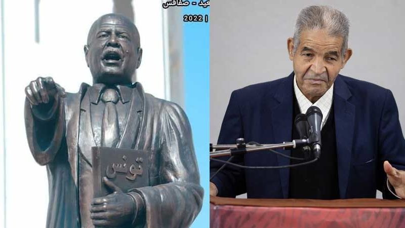 نحات تونسي يتطوع لترميم ملامح تمثال الشهيد شكري بلعيد